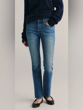 DL1961 Jeans Mara Straight Mid-Rise Instasculpt Blue